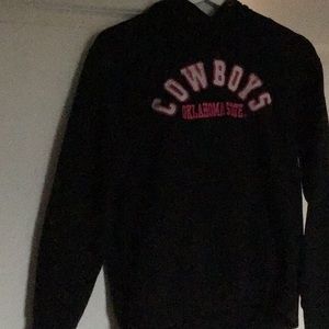 Black Oklahoma cowboys hoodie